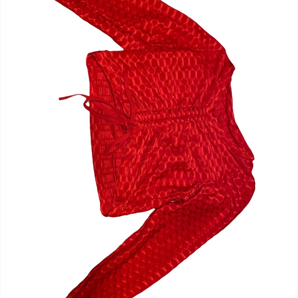 Red crop top